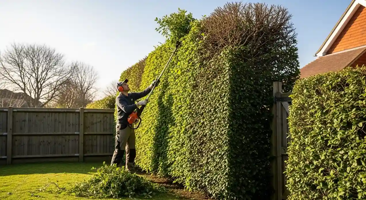 Trimmed Privet Hedge